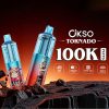OKSO Tornado 100K 100000 Puffs RGB LED Rechargeable Visual Oil Vape product image