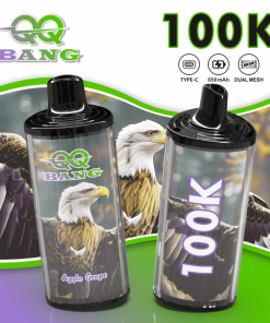 QQ Bang 100000 100K Puffs Dual Mesh Rechargeable Disposable Vape in qq bang 100000 100k apple grape flavor