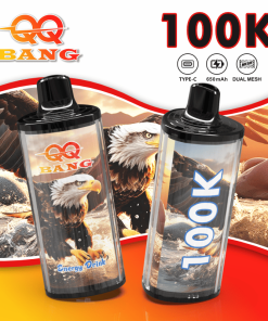 QQ Bang 100000 100K Puffs Dual Mesh Rechargeable Disposable Vape in qq bang 100000 100k energy drink flavor