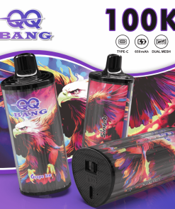 QQ Bang 100000 100K Puffs Dual Mesh Rechargeable Disposable Vape in qq bang 100000 100k grape ice flavor