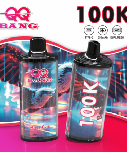 QQ Bang 100000 100K Puffs Dual Mesh Rechargeable Disposable Vape in qq bang 100000 100k mixed fruits flavor