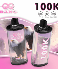 QQ Bang 100000 100K Puffs Dual Mesh Rechargeable Disposable Vape in qq bang 100000 100k peach ice flavor