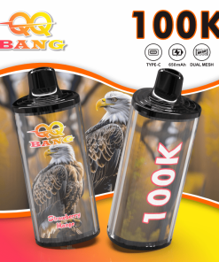 QQ Bang 100000 100K Puffs Dual Mesh Rechargeable Disposable Vape in qq bang 100000 100k strawberry mango flavor
