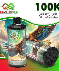 QQ Bang 100000 100K Puffs Dual Mesh Rechargeable Disposable Vape in qq bang 100000 100k watermelon ice flavor