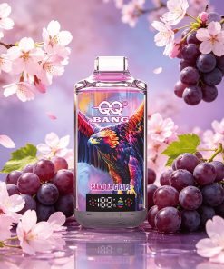 QQ Bang 120K 120000 Disposable Vape|Type-C Rechargeable LED Display in Sakura Grape flavor