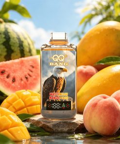 QQ Bang 120K 120000 Disposable Vape|Type-C Rechargeable LED Display in Watermelon Mango Peach flavor
