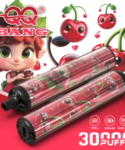 QQ Bang 30000 30K Puffs Disposable Type-C Rechargeable in California Cherries flavor