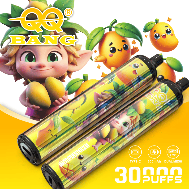 QQ Bang 30000 30K Puffs Disposable Type-C Rechargeable in Mango Ice flavor
