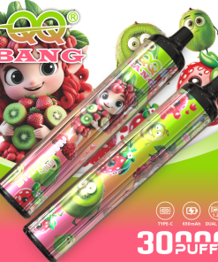 QQ Bang 30000 30K Puffs Disposable Type-C Rechargeable in Strawberry Kiwi flavor