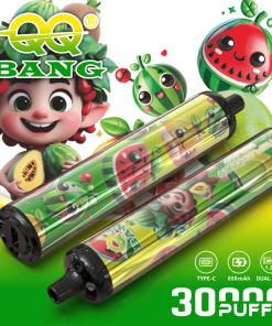 QQ Bang 30000 30K Puffs Disposable Type-C Rechargeable in Triple Honey Melon flavor