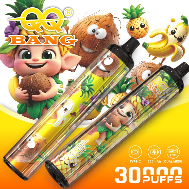 QQ Bang 30000 30K Puffs Disposable Type-C Rechargeable in Tropical Fruit flavor