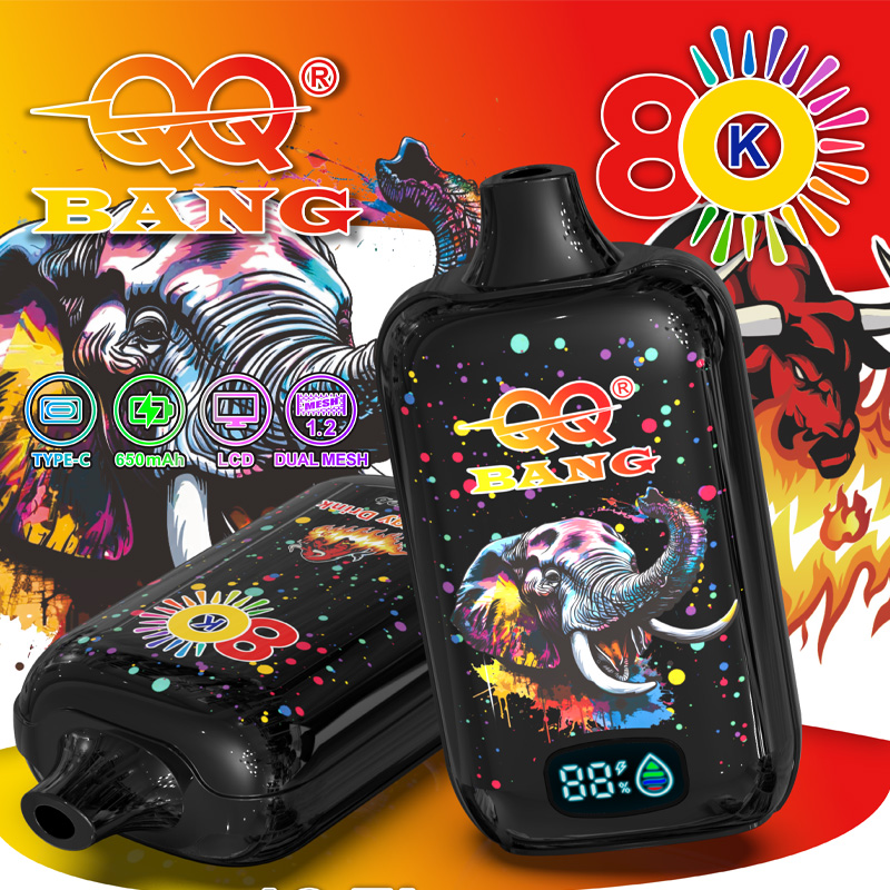 QQ Bang 80K Disposable Vape|Type-C Rechargeable LCD Display in Energy Drink flavor