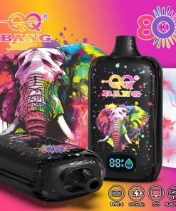 QQ Bang 80K Disposable Vape|Type-C Rechargeable LCD Display in Love66 flavor