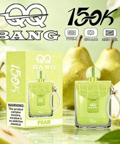 QQ Bang 150K Disposable Vape|Type-C Rechargeable Portable in qq bang 150k pear flavor