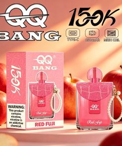 QQ Bang 150K Disposable Vape|Type-C Rechargeable Portable in Red Fuji flavor