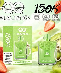 QQ Bang 150K Disposable Vape|Type-C Rechargeable Portable in Strawberry Kiwi flavor