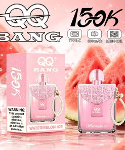 QQ Bang 150K Disposable Vape|Type-C Rechargeable Portable in Watermelon Ice flavor