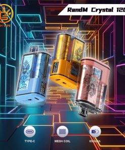 RandM Crystal 12000 Puffs Hot Seller LED Display Disposable Vape