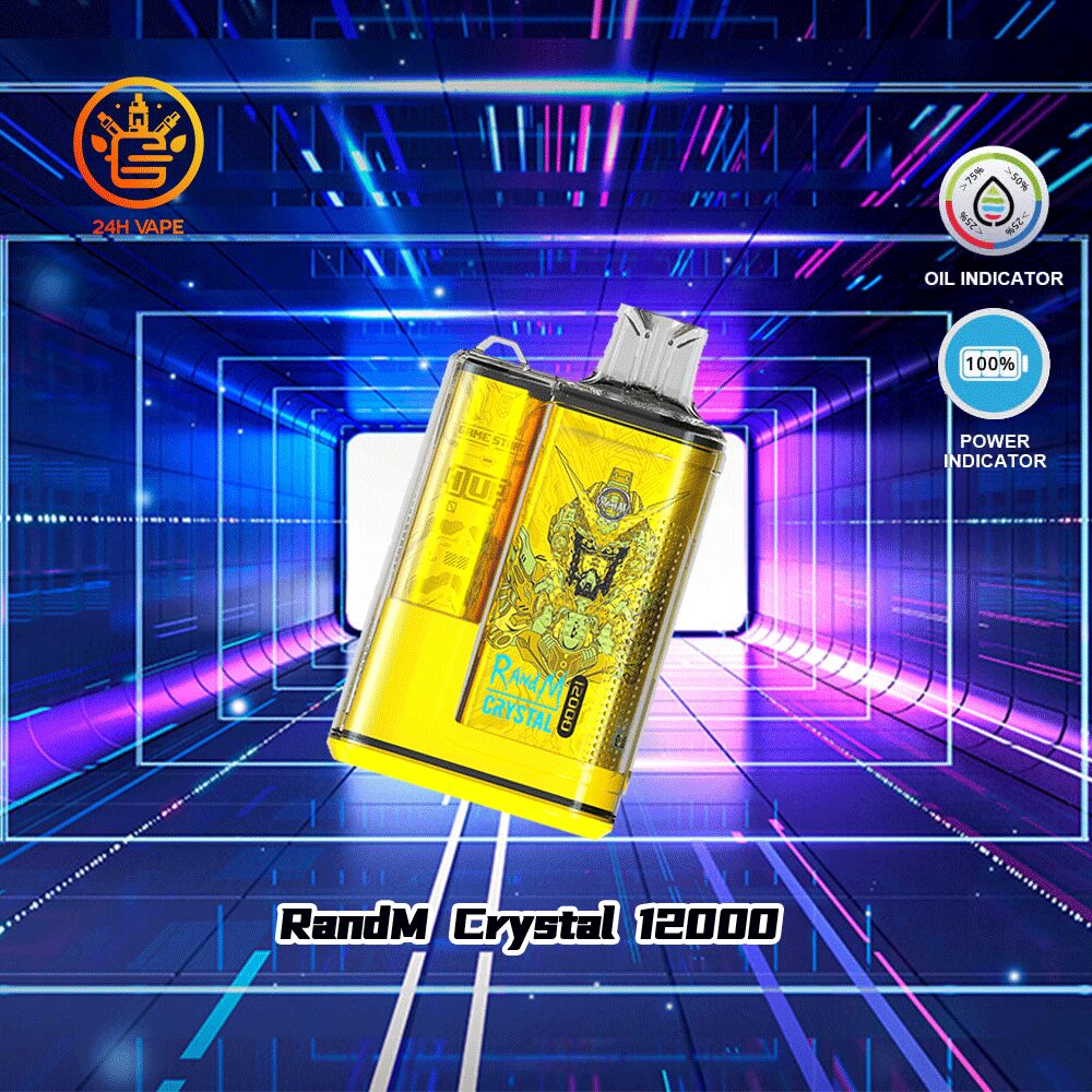 RandM Crystal 12000 Puffs Hot Seller LED Display Disposable Vape in Random Flavors 08cc60f8 flavor