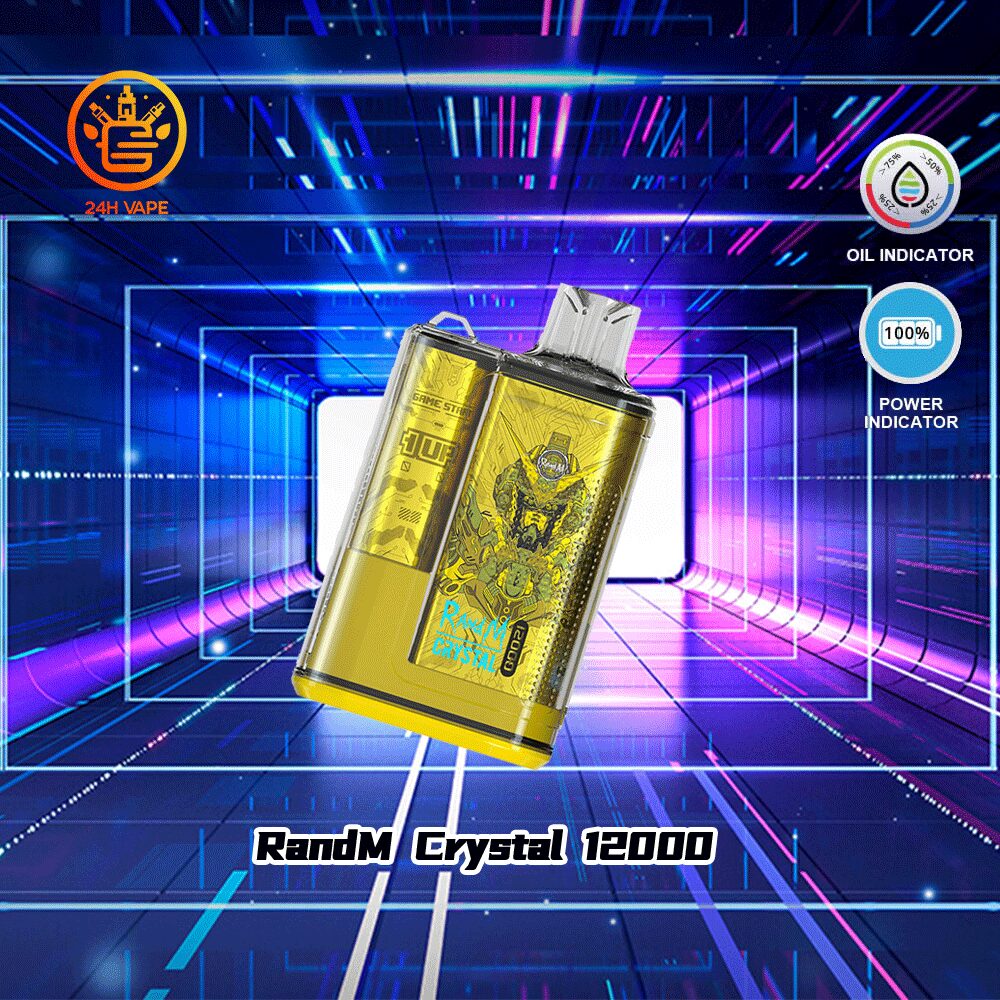 RandM Crystal 12000 Puffs Hot Seller LED Display Disposable Vape in Random Flavors 0ccc91ca flavor