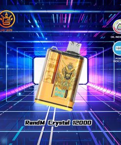 RandM Crystal 12000 Puffs Hot Seller LED Display Disposable Vape in Random Flavors 2f60e497 flavor