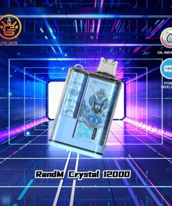 RandM Crystal 12000 Puffs Hot Seller LED Display Disposable Vape in Random Flavors 7d1704e1 flavor