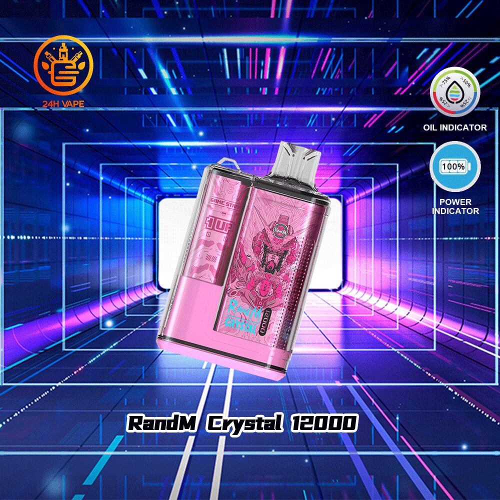 RandM Crystal 12000 Puffs Hot Seller LED Display Disposable Vape in Random Flavors 9565da7d flavor