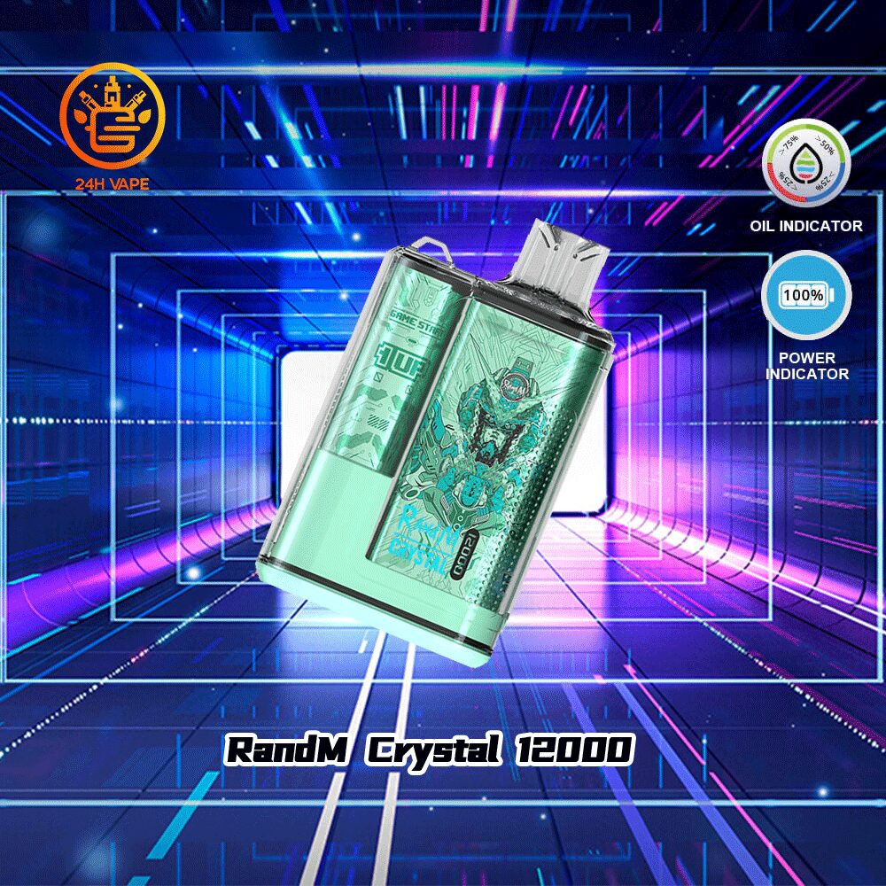 RandM Crystal 12000 Puffs Hot Seller LED Display Disposable Vape in Random Flavors F5f03910 flavor