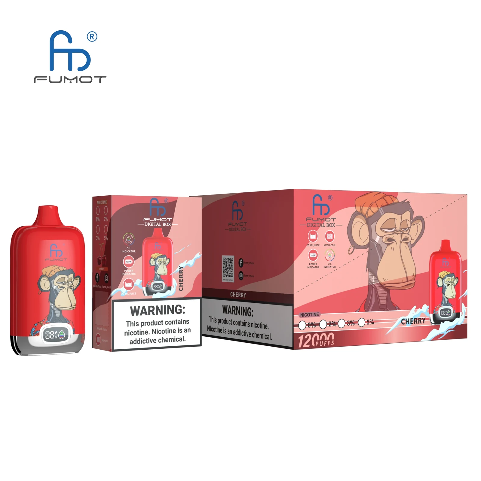 RandM Digital Box 12000 Puffs Hot Seller LED Display Disposable Vape in Randm Digital Box 12000 flavor