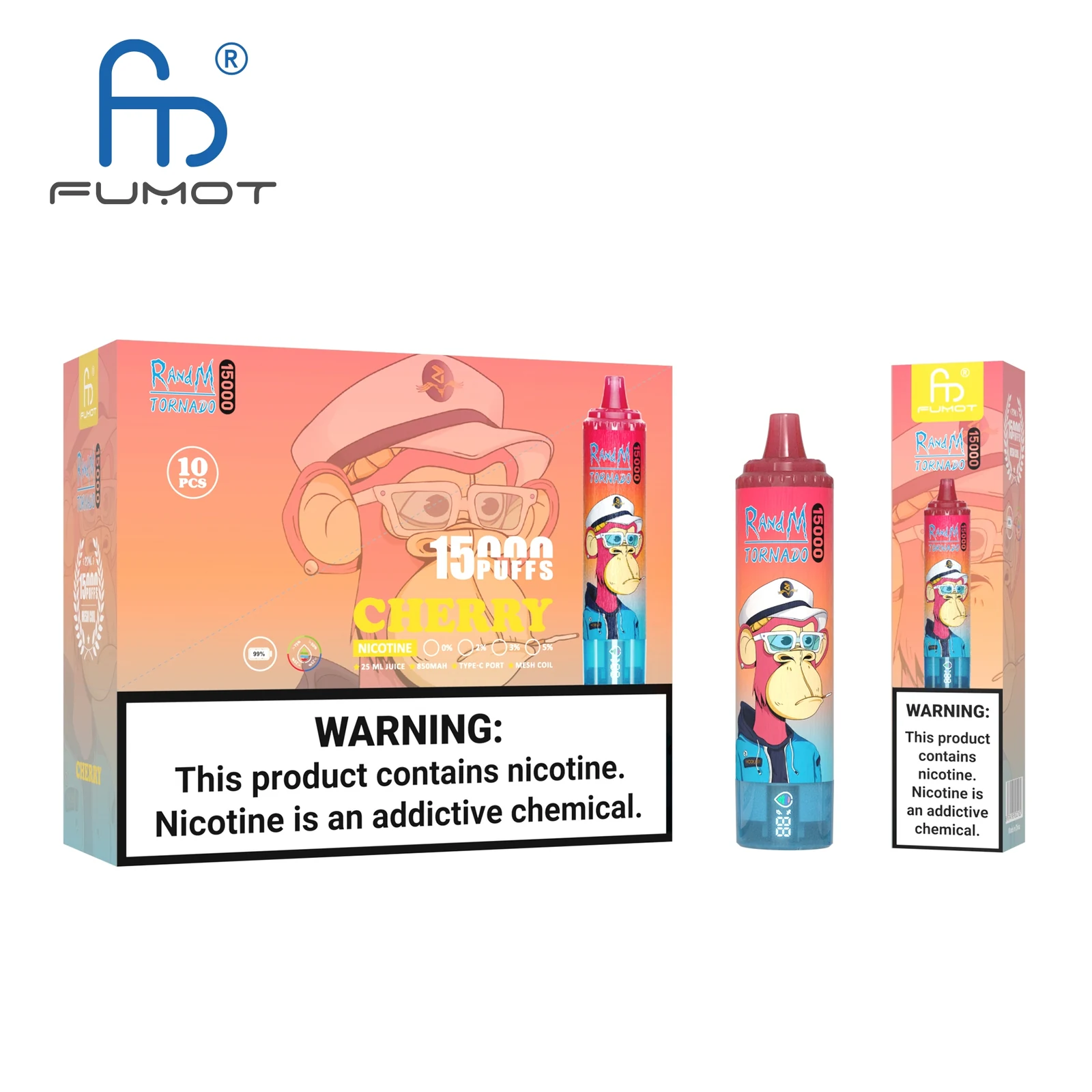 RandM Tornado 15000 Puffs LED Display Disposable Vape in RandM Tornado 15000 00003 flavor