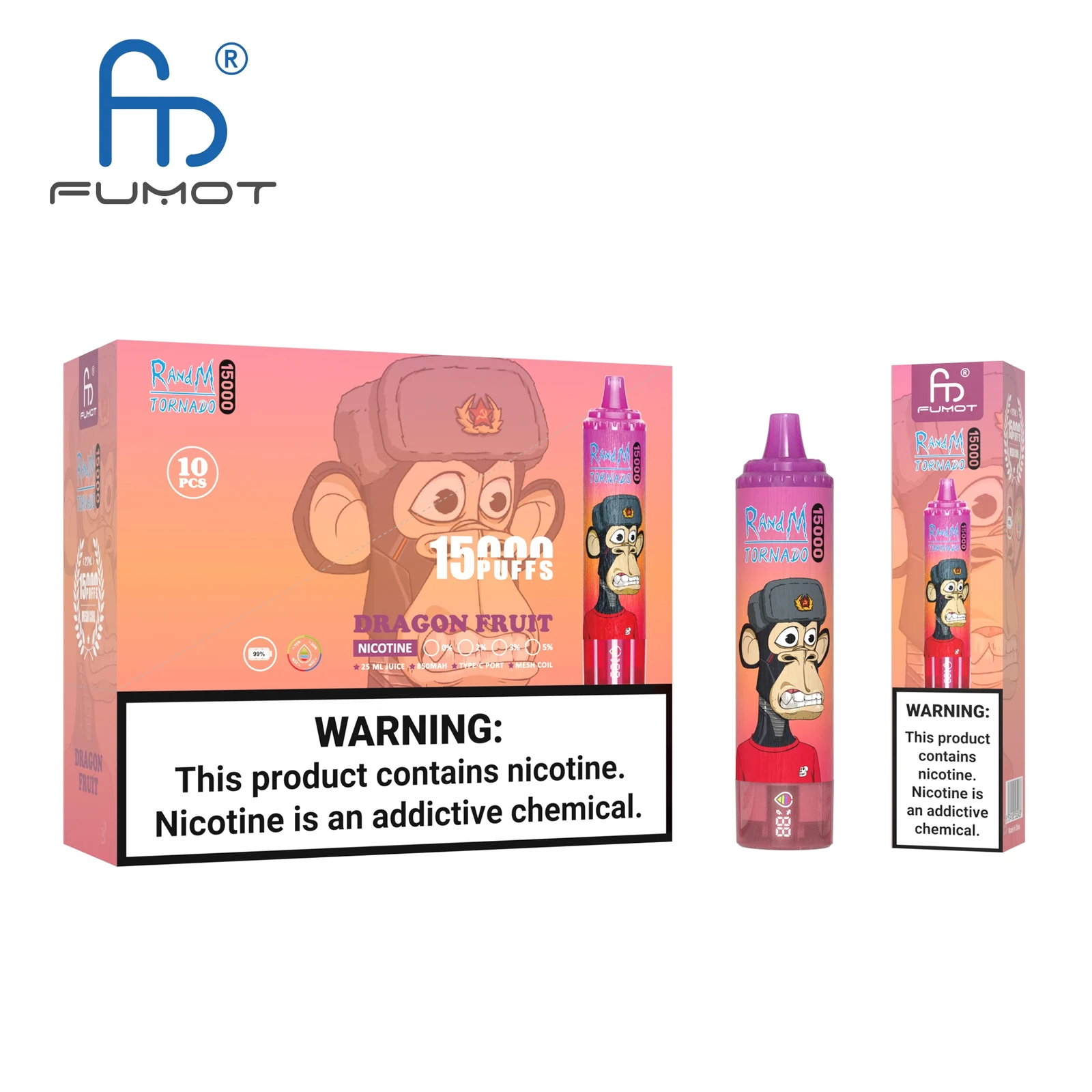 RandM Tornado 15000 Puffs LED Display Disposable Vape in RandM Tornado 15000 00005 flavor