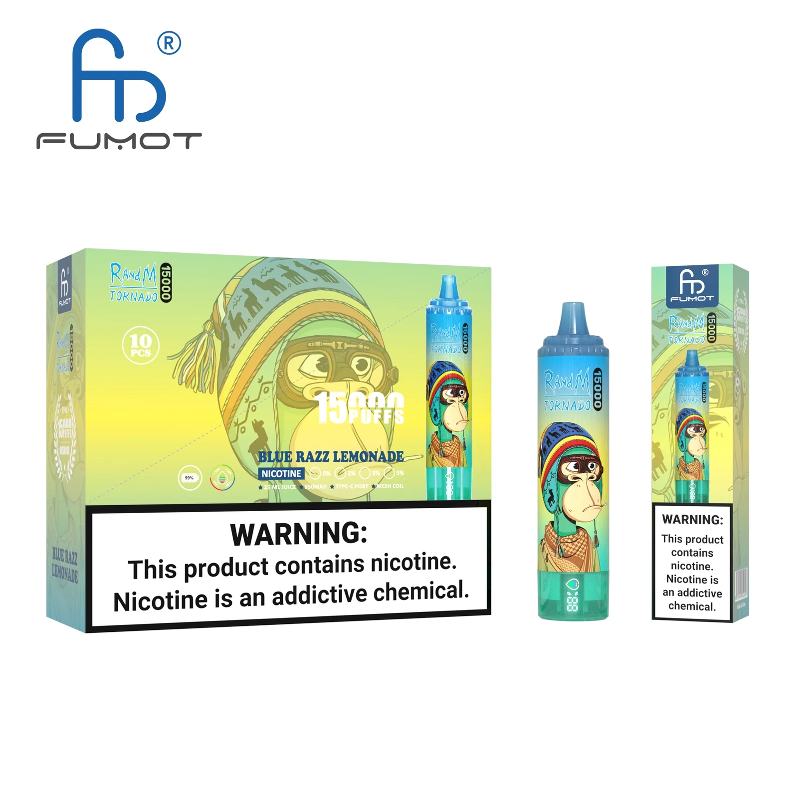 RandM Tornado 15000 Puffs LED Display Disposable Vape in RandM Tornado 15000 00008 flavor