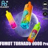 RandM Tornado 9000, vaporizador desechable con pantalla LED y 9000 caladas, Fumot