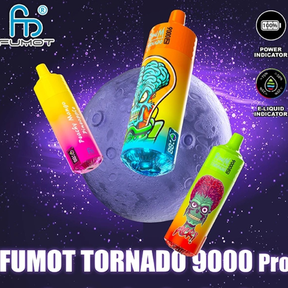 RandM Tornado 9000 9k Puffs Pro LED Display Disposable Vape Fumot