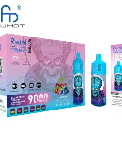 RandM Tornado 9000 9k Puffs Pro LED Display Disposable Vape Fumot in Tornado 9000 flavor