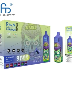 RandM Tornado 9000 9k Puffs Pro LED Display Disposable Vape Fumot in Tornado 9000 flavor