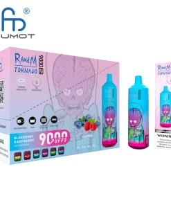 RandM Tornado 9000 9k Puffs Pro LED Display Disposable Vape Fumot in Tornado 9000 flavor