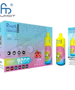 RandM Tornado 9000 9k Puffs Pro LED Display Disposable Vape Fumot in Tornado 9000 flavor