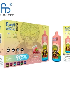 RandM Tornado 9000 9k Puffs Pro LED Display Disposable Vape Fumot in Tornado 9000 flavor
