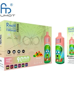 RandM Tornado 9000 9k Puffs Pro LED Display Disposable Vape Fumot in Tornado 9000 flavor