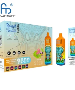 RandM Tornado 9000 9k Puffs Pro LED Display Disposable Vape Fumot in Tornado 9000 flavor