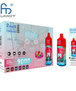 RandM Tornado 9000 9k Puffs Pro LED Display Disposable Vape Fumot in Tornado 9000 flavor