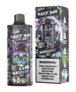 Razz Bar 30000 30K Puffs Disposable Vape | Long Lasting Rechargeable Vape with Adjustable Airflow in razz bar 30000 30k blackberry ice flavor