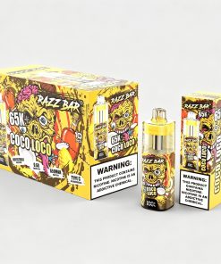 Razz Bar 65000 65K+ Puffs Disposable Vape | High Capacity Rechargeable Vape with Adjustable Airflow in Coco Loco flavor