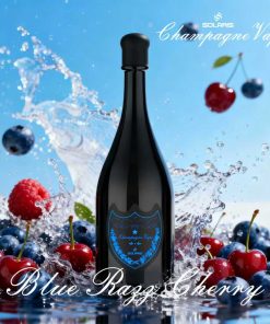 Solaris Champagne 30000 30K Puffs 2% Rechargeable LED Light Disposable Vape in Blue Razz Cherry flavor