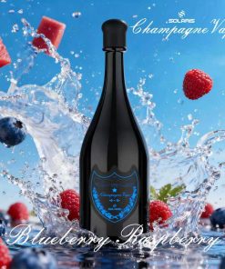 Solaris Champagne 30000 30K Puffs 2% Rechargeable LED Light Disposable Vape in Blueberry Raspberry flavor