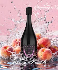 Solaris Champagne 30000 30K Puffs 2% Rechargeable LED Light Disposable Vape in Juicy Peach flavor