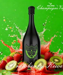 Solaris Champagne 30000 30K Puffs 2% Rechargeable LED Light Disposable Vape in Strawberry Kiwi flavor