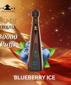 Solaris Tequila Don Leon 1942 30000 30K Puffs Rechargeable Battery Display Disposable Vape in Blue Razz flavor