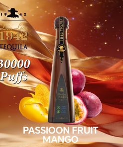 Solaris Tequila Don Leon 1942 30000 30K Puffs Rechargeable Battery Display Disposable Vape in Passion Fruit Mango flavor